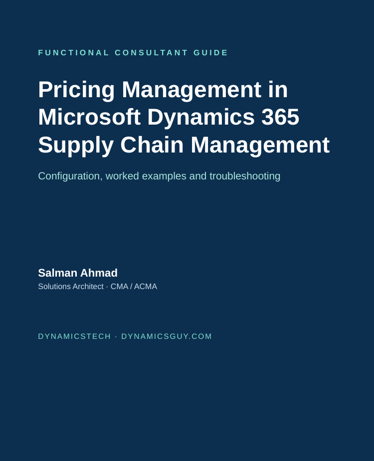 Pricing Management in Dynamics 365 SCM — Chapter 1 – Introduction ...